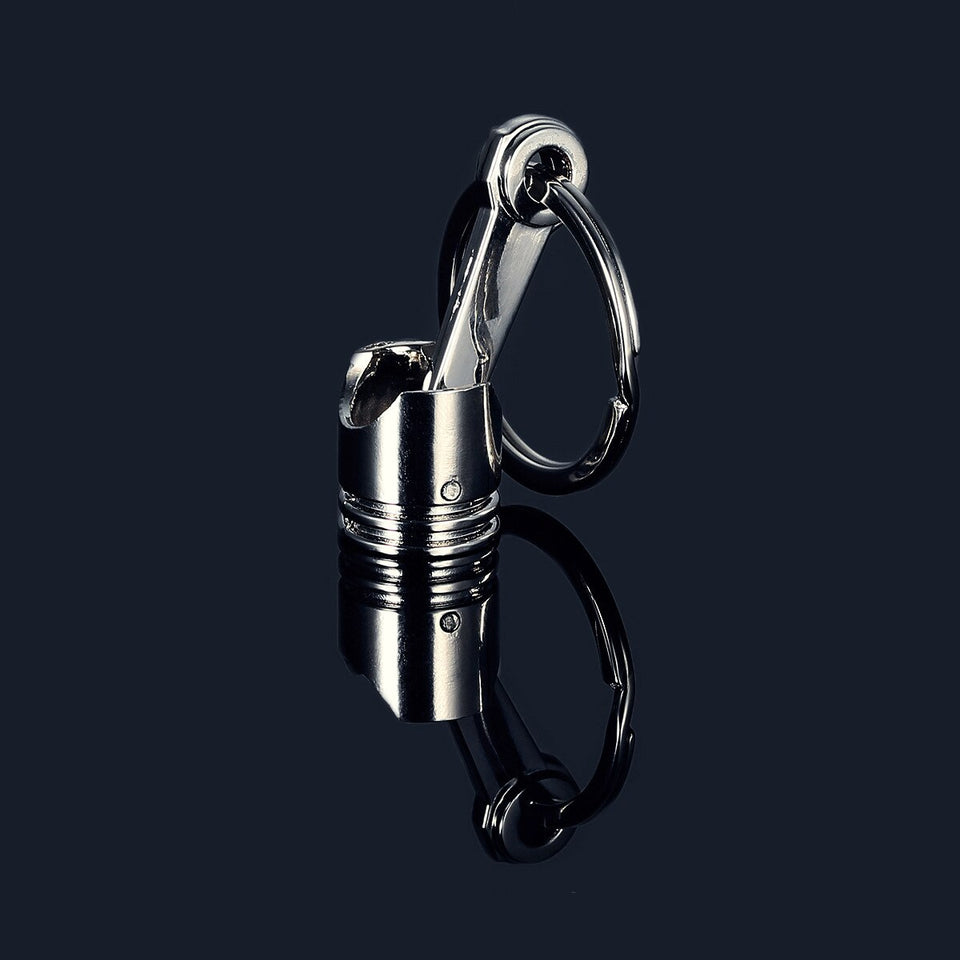Engine Piston Key Chain